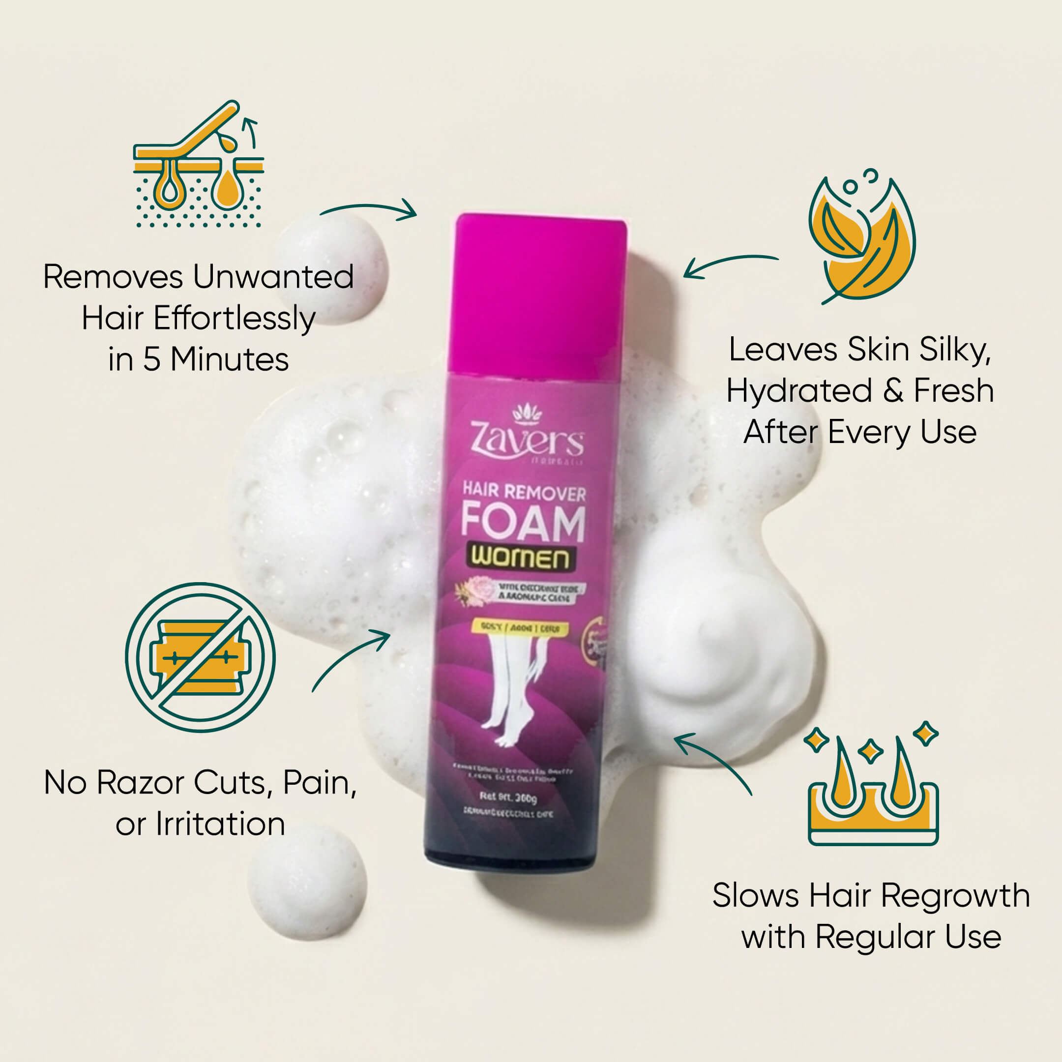 Hair Remover Foam For Women